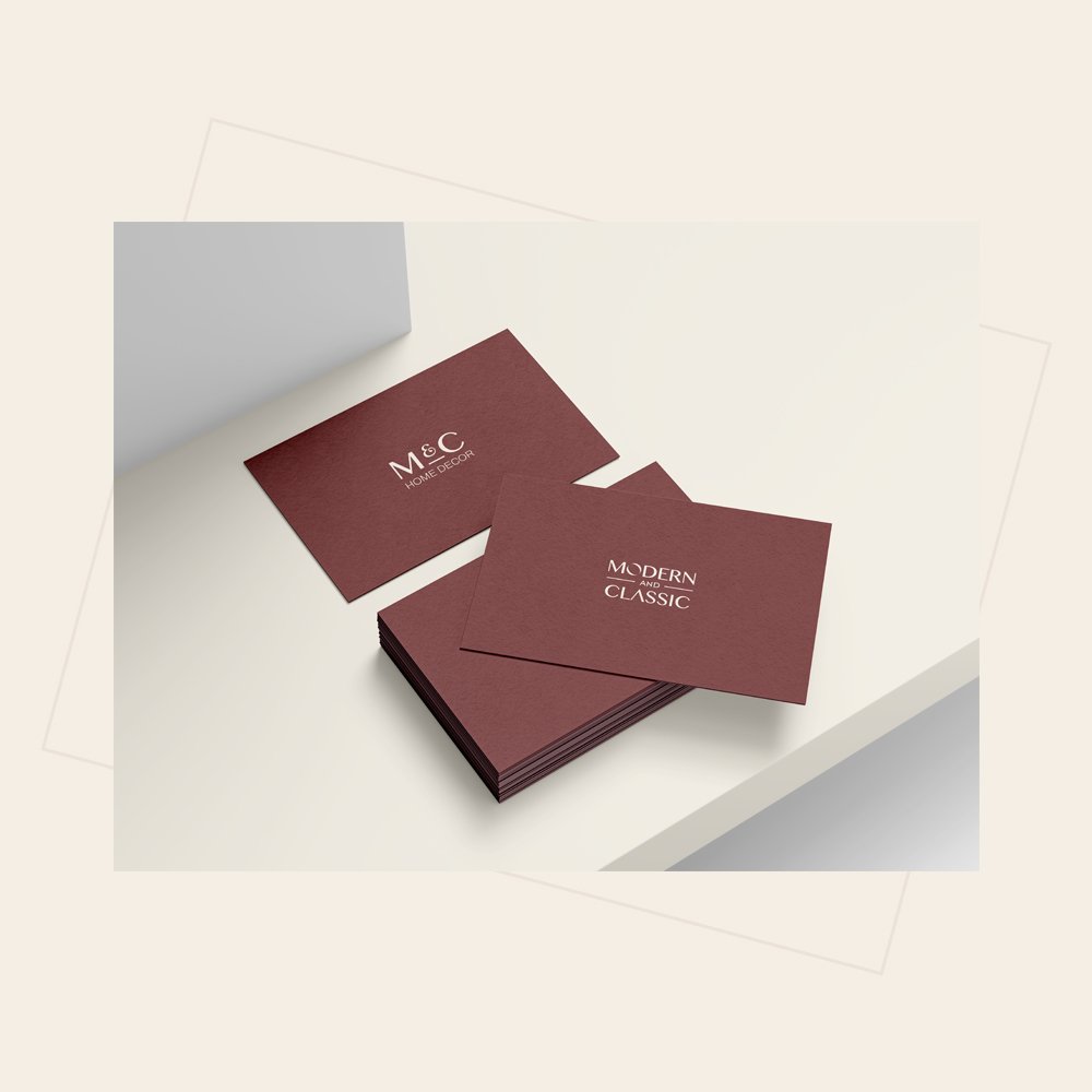 Business card mobile brand identity