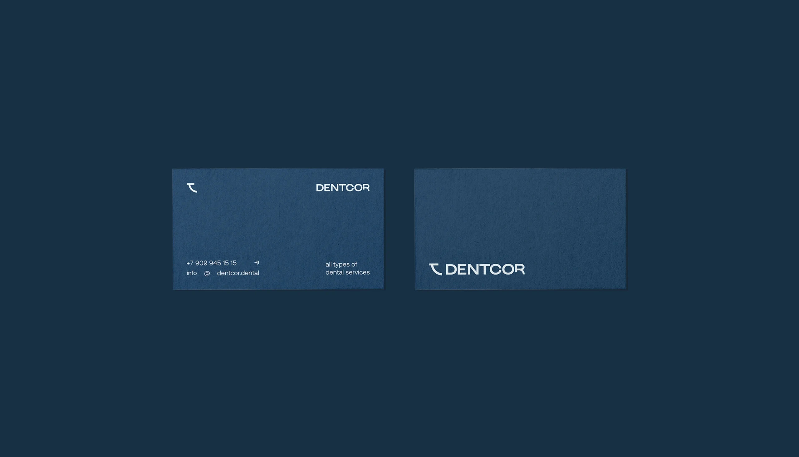 business card design for dental clinic