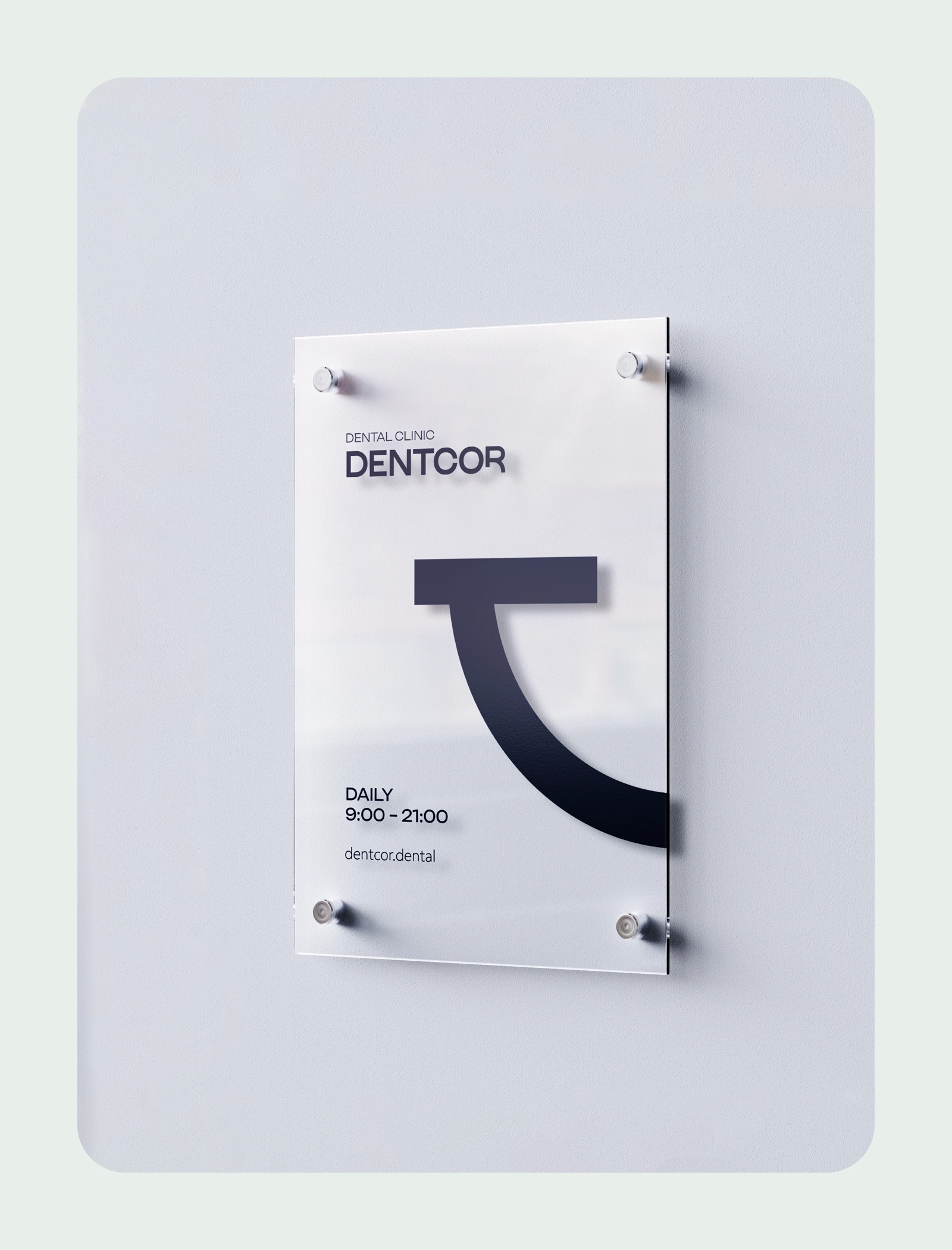 sign design dental clinic brand design