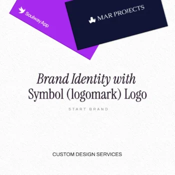 brand identity with symbol logo product