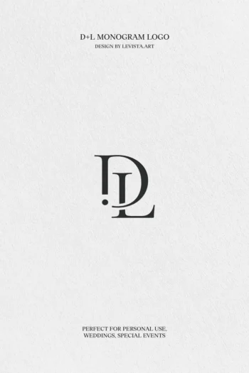 D+L monogram logo design