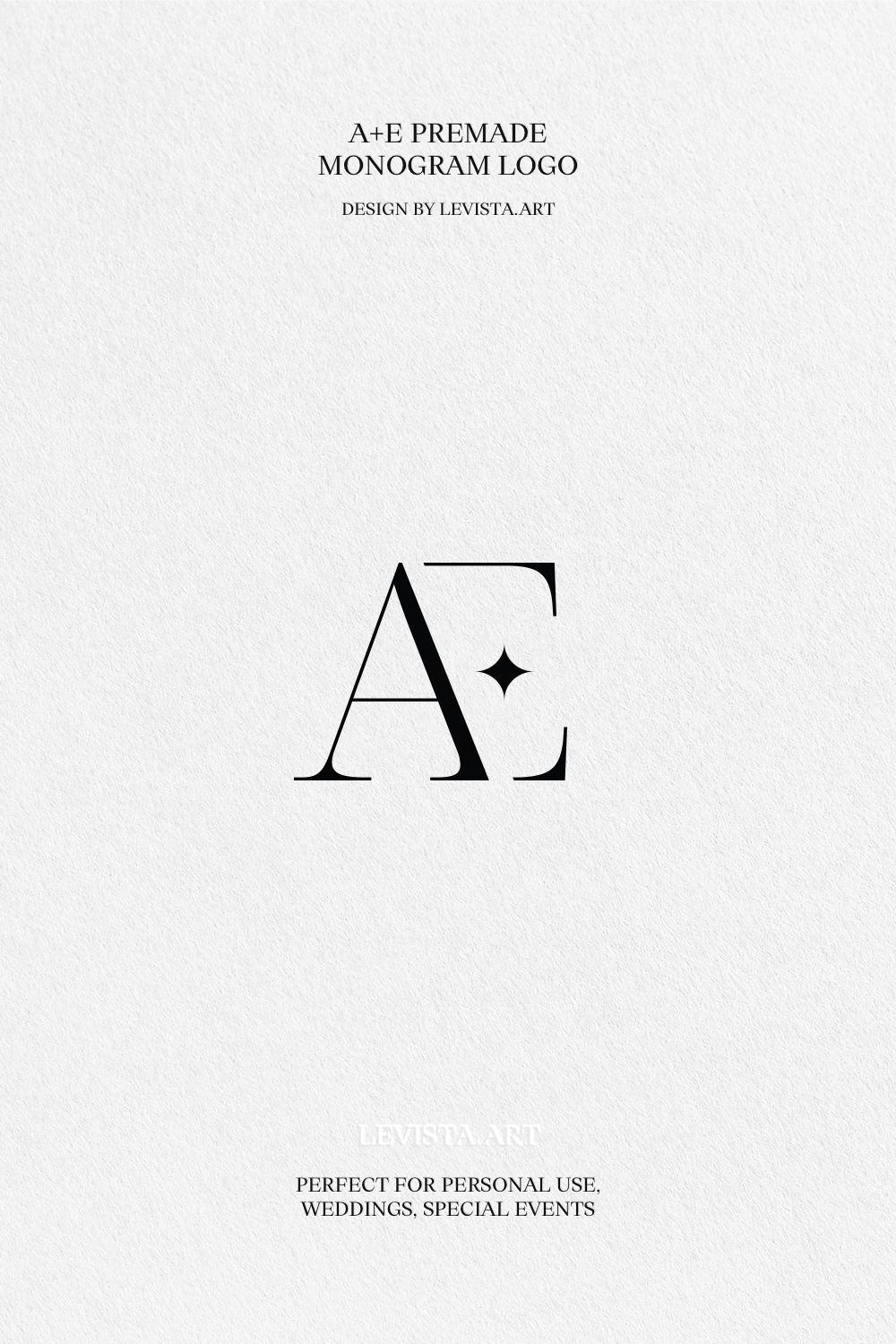 AE premade monogram logo design