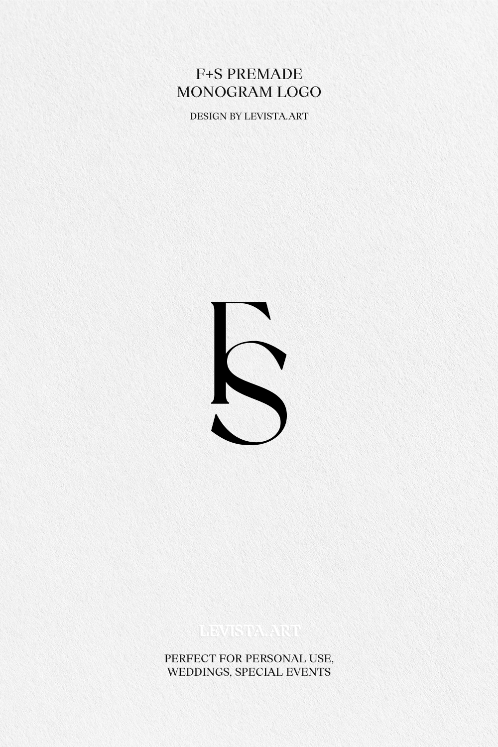 F S premade monogram logo design