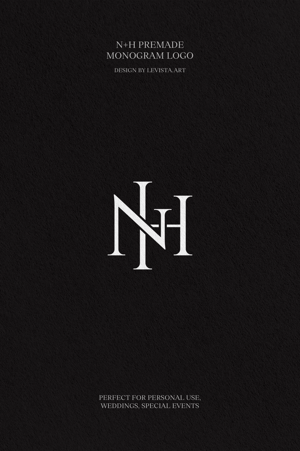 N+H premade monogram logo design