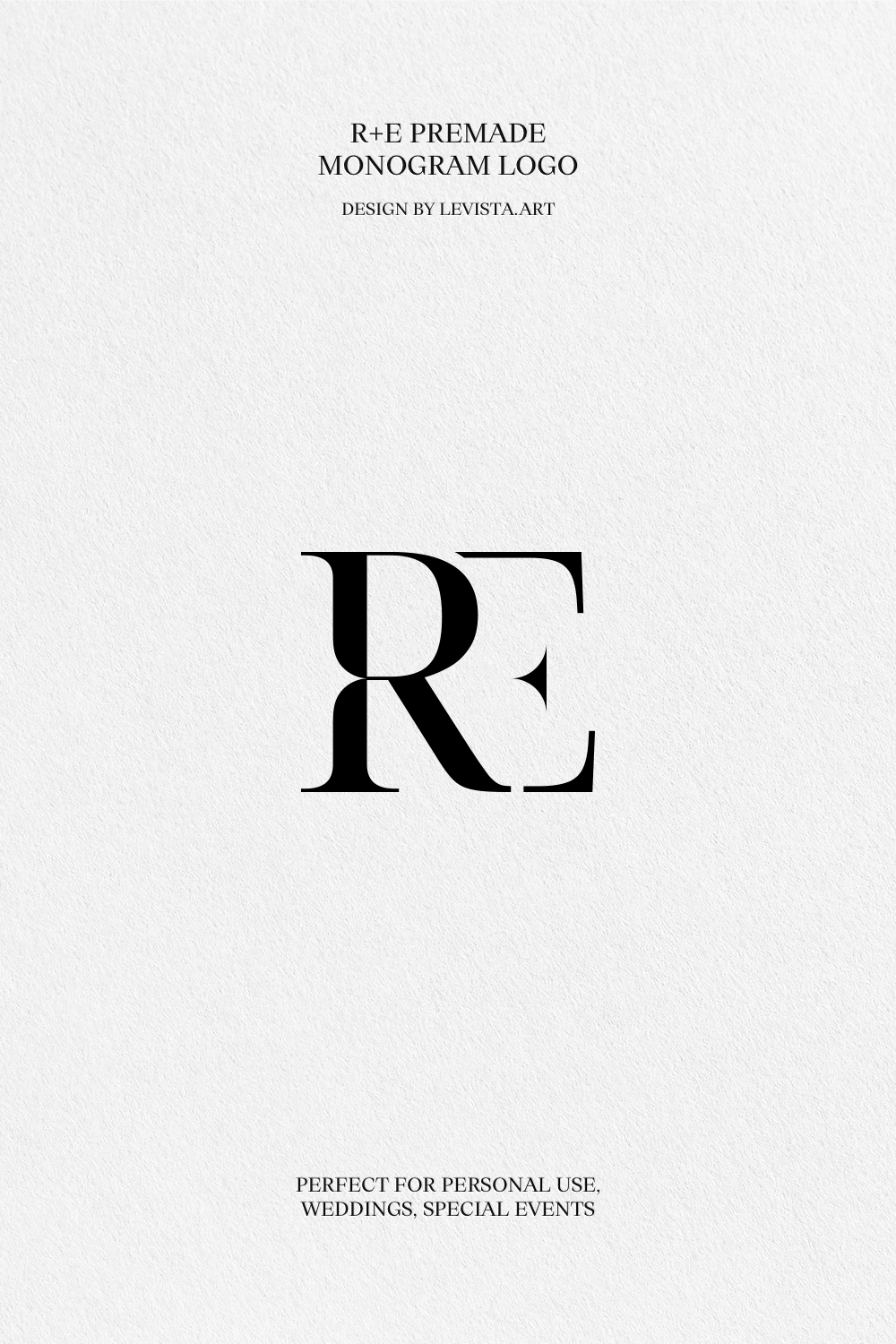 R+E Premade monogram logo design