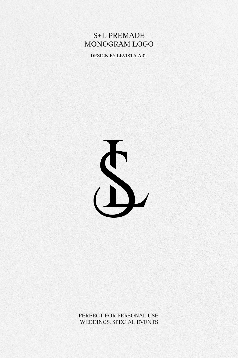 SL or LS premade monogram logo design