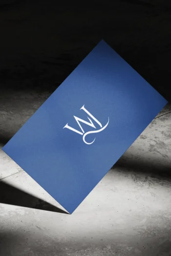 WJ Premade Monogram logo design levista brand studio