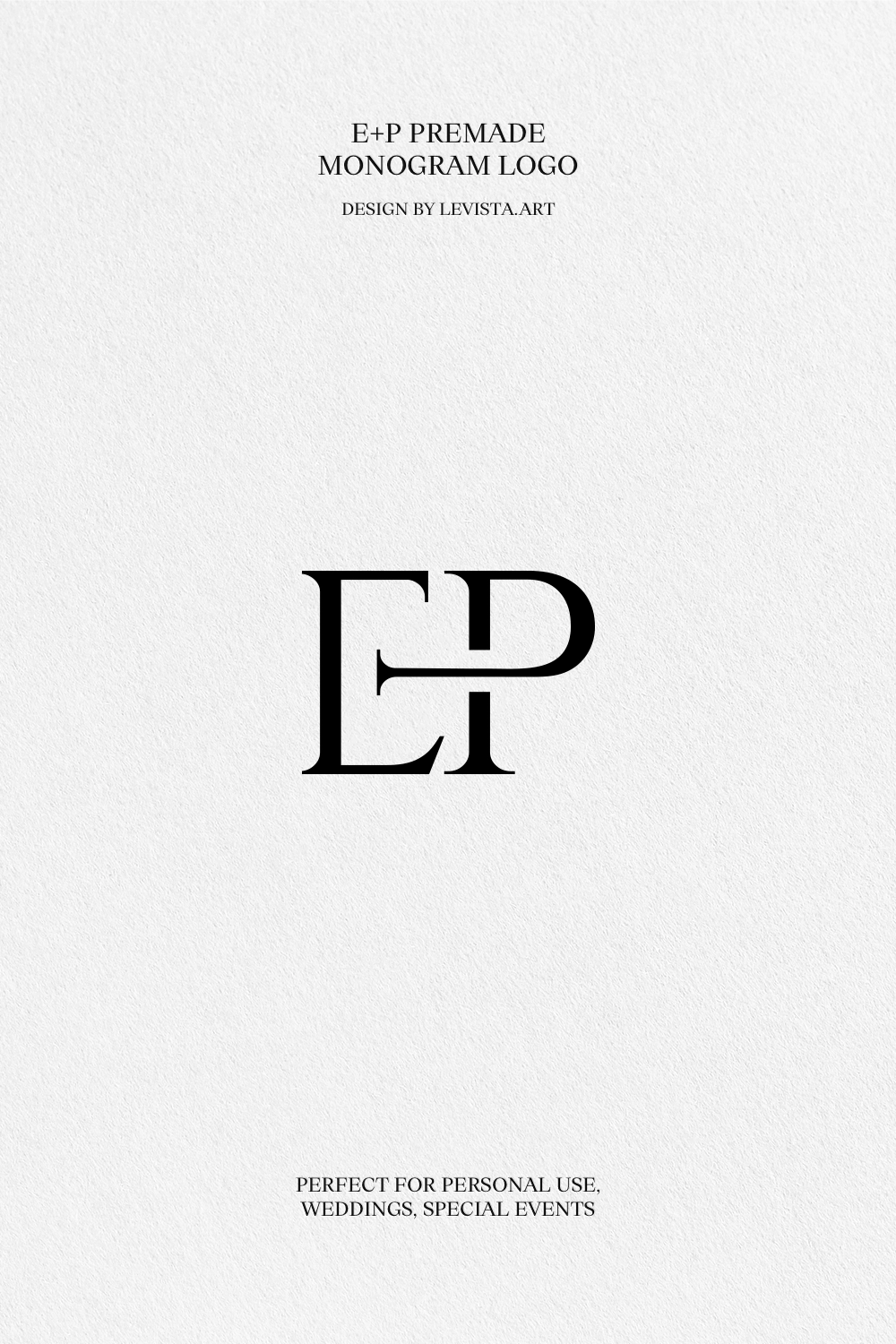 EP Premade monogram logo design