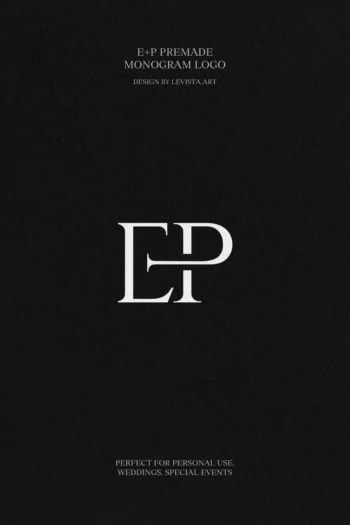 E+P Premade monogram logo design