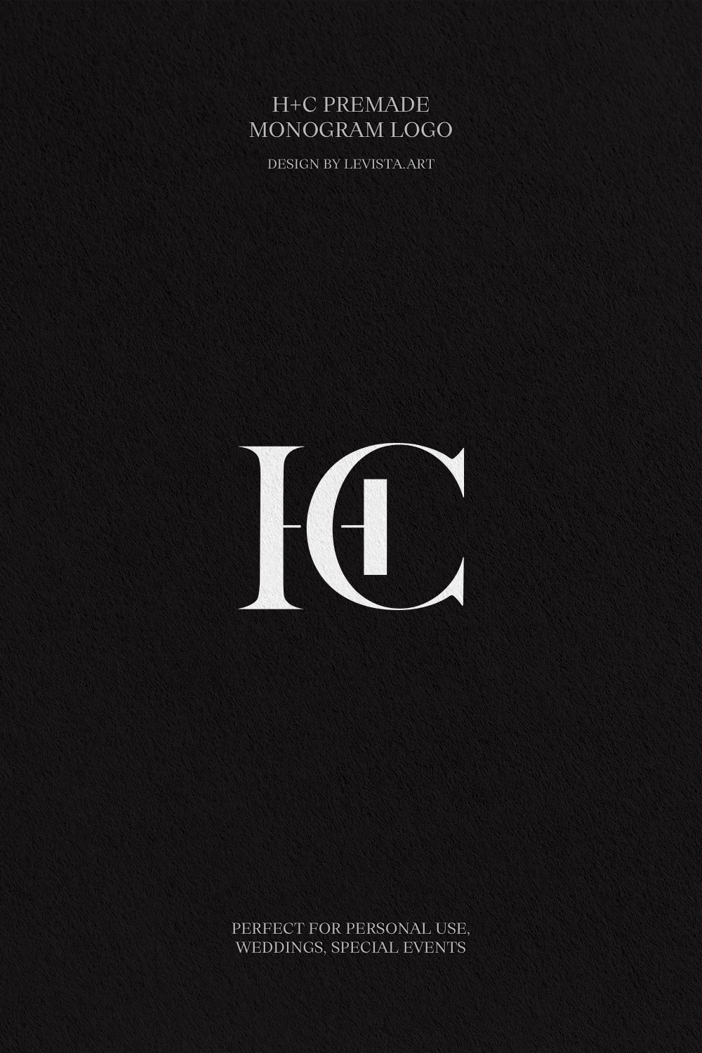 H+C Premade Monogram logo design