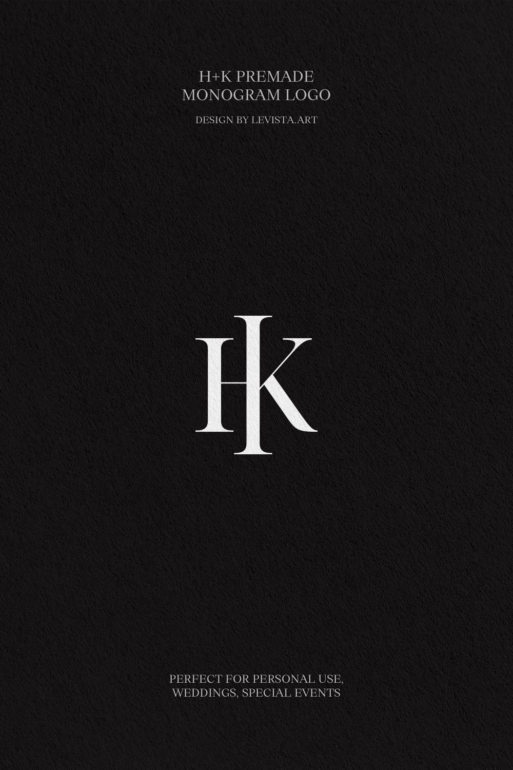 HK premade monogram logo design