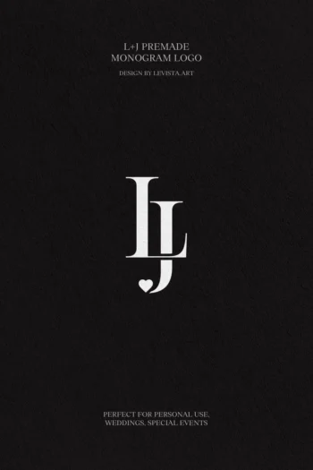 JL Premade monogram logo design