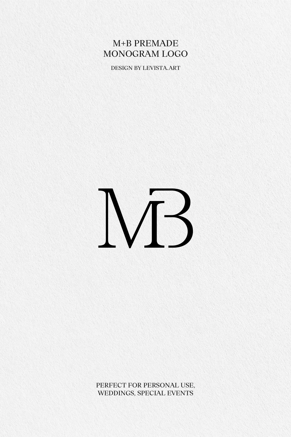 MB Premade monogram logo design