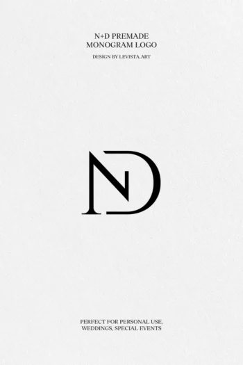 ND Premade Monogram logo design