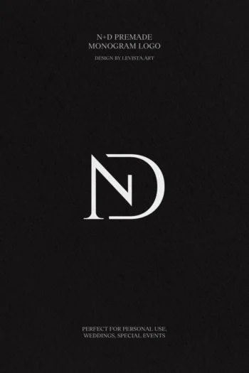 ND Premade Monogram logo design