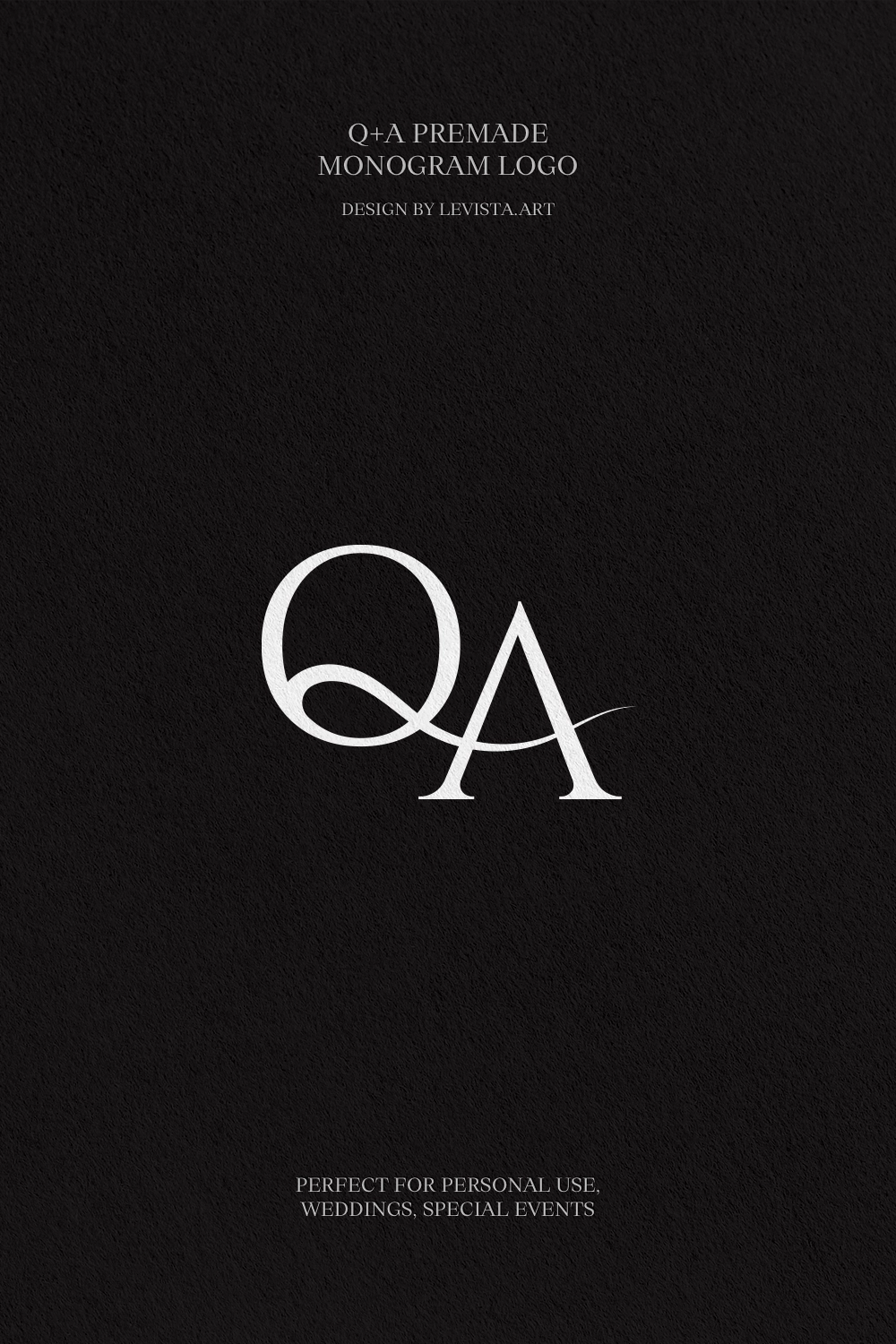 Q+A Premade monogram logo design