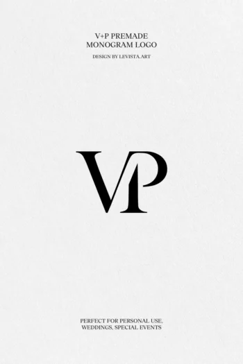 VP Premade Monogram logo design