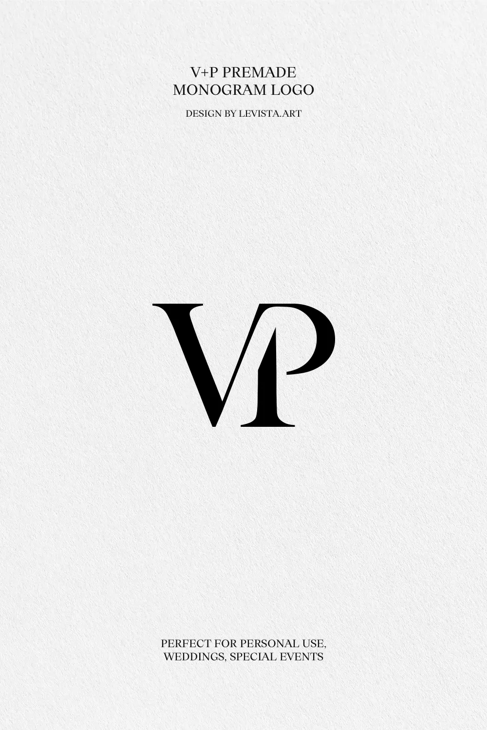 VP Premade Monogram logo design