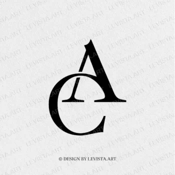 A+C Ready-made monogram logo for wedding, business