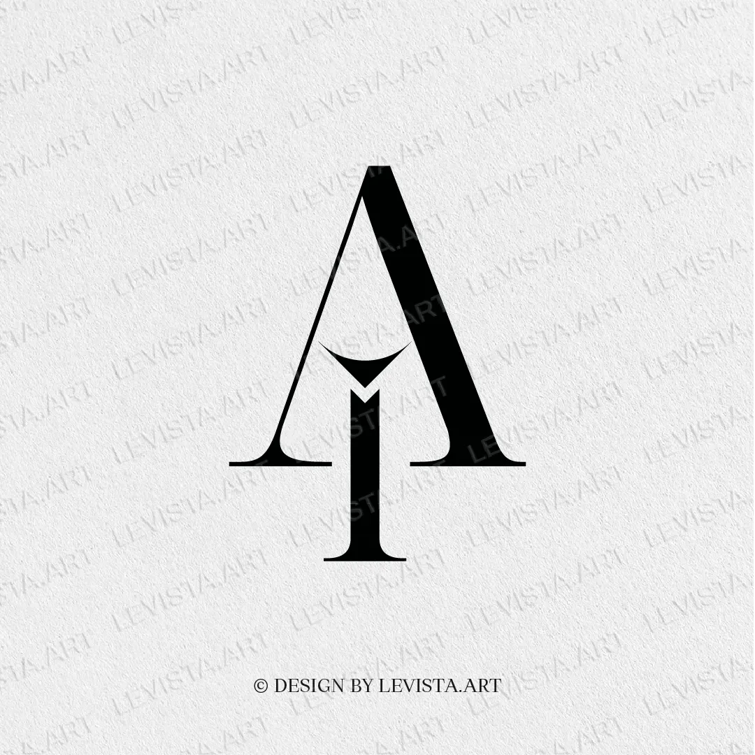 A+I Ready-made monogram logo for wedding, business