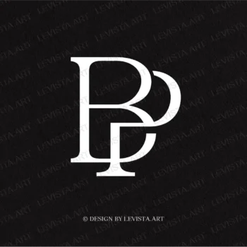 BP Premade monogram logo for wedding, business