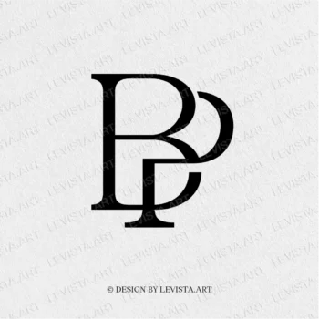 BP Ready-made monogram logo for wedding, business