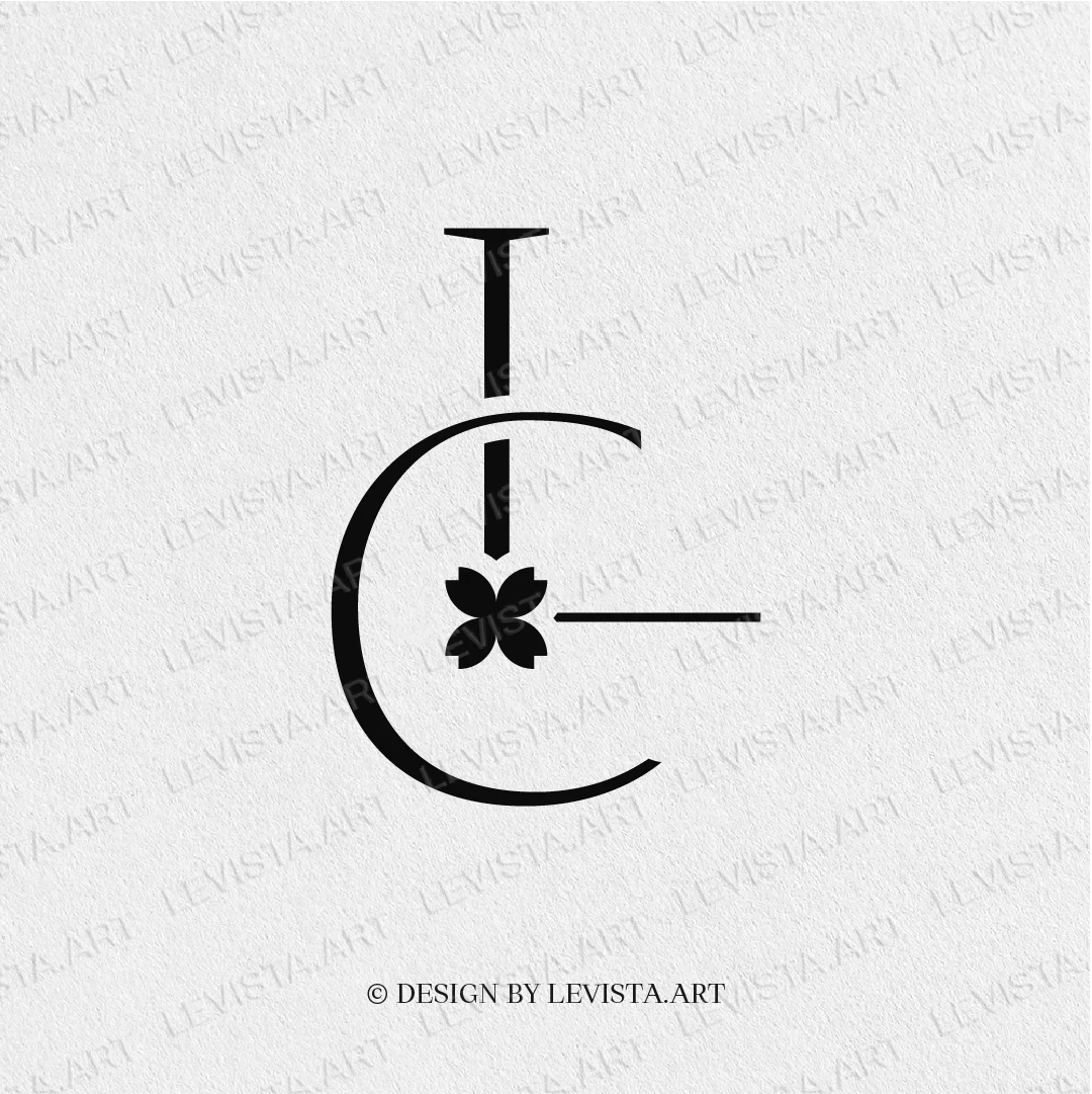 CL Ready-made monogram logo for wedding, business