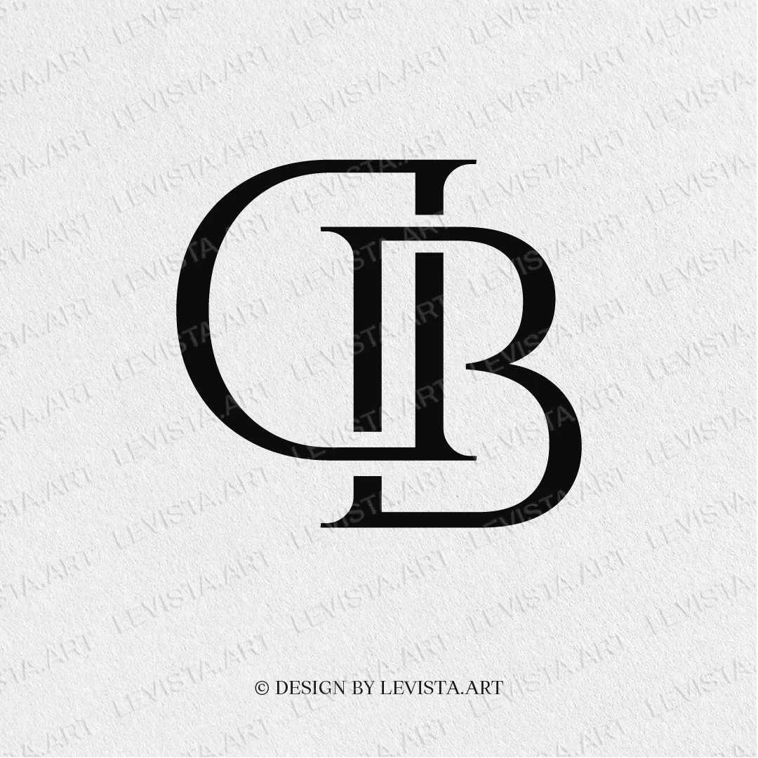 DB Ready-made monogram logo for wedding, business