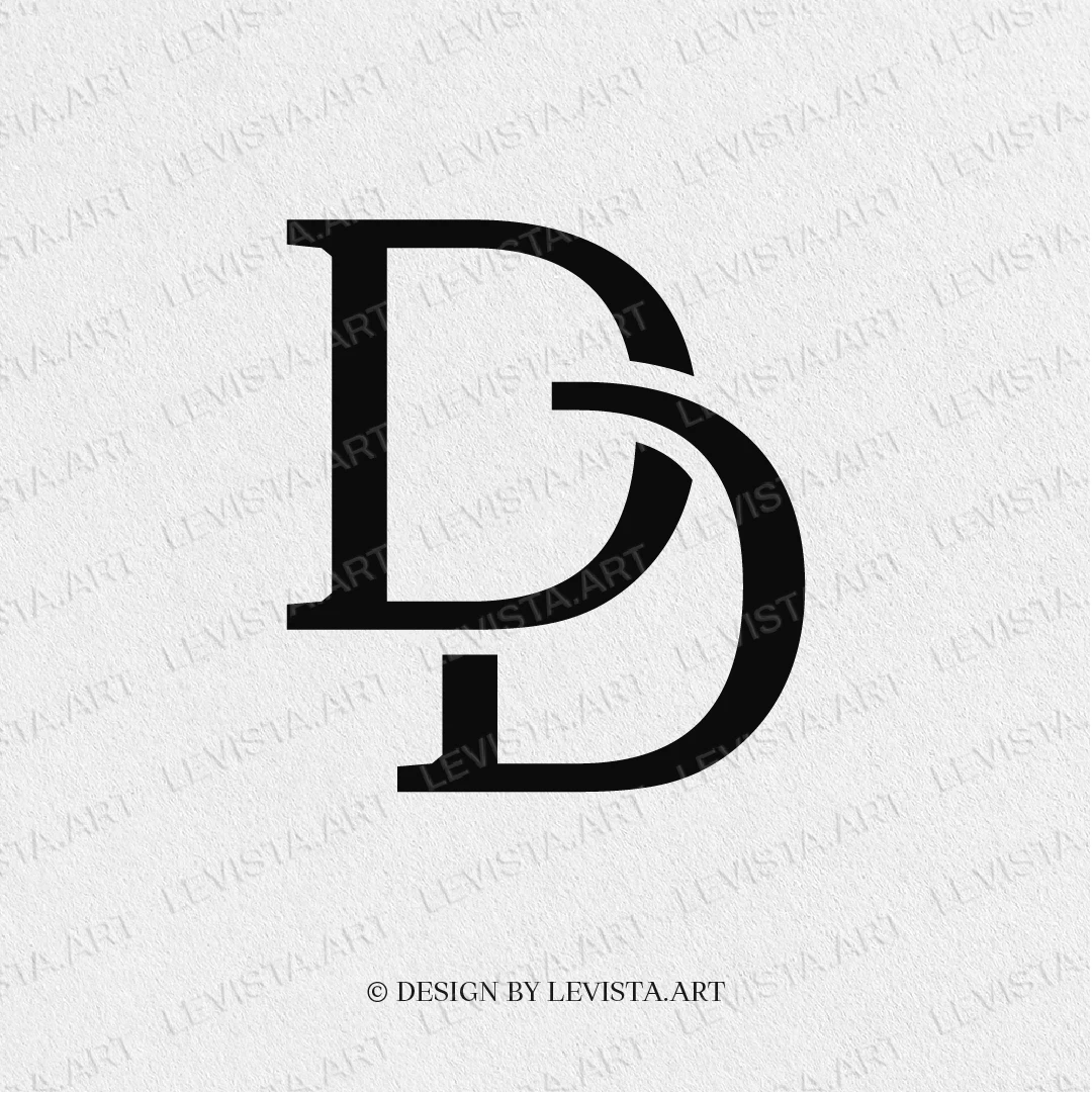 DD Ready-made monogram logo for wedding, business