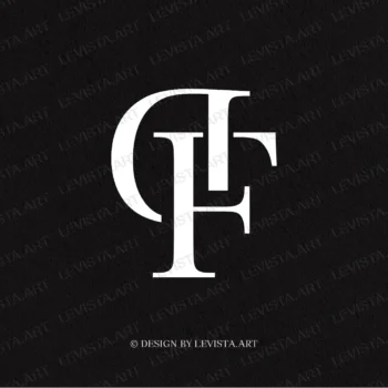 DF Premade monogram logo for wedding, business