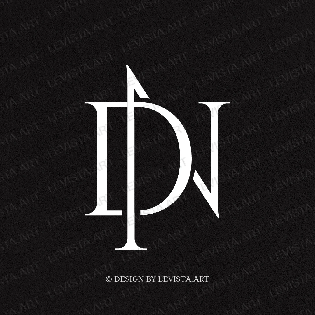 DN Premade monogram logo for wedding, business