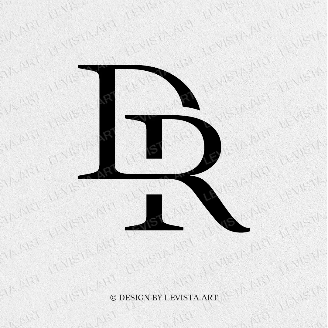 DR Ready-made monogram logo for wedding, business