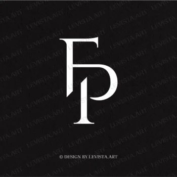 FP Premade monogram logo for wedding, business