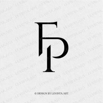 FP Ready-made monogram logo for wedding, business