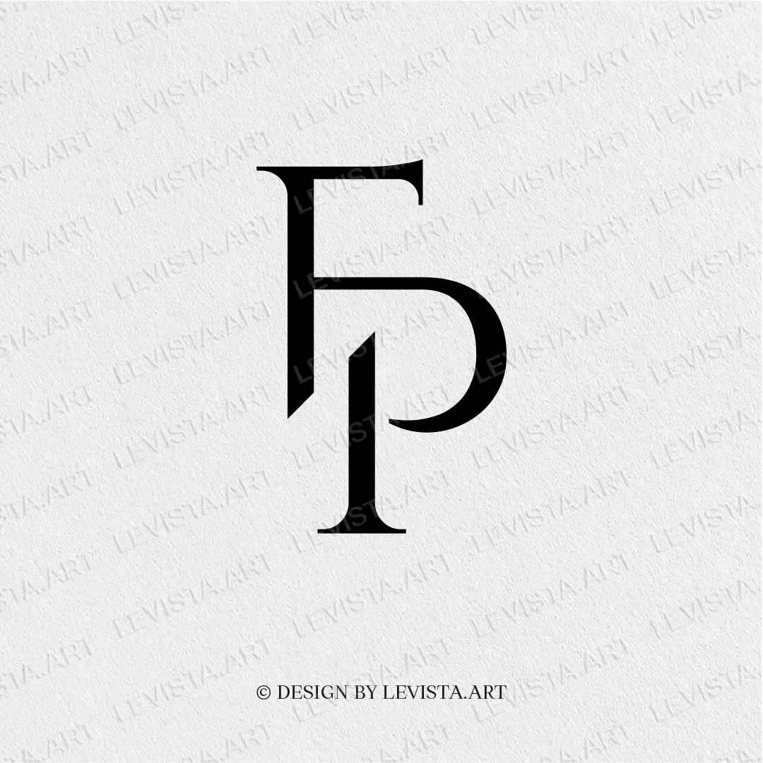 FP Ready-made monogram logo for wedding, business