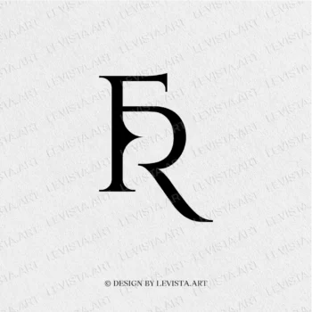 FR Ready-made monogram logo for wedding, business