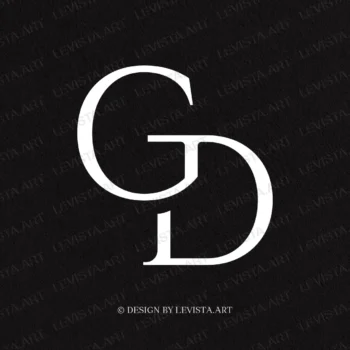 GD Premade monogram logo for wedding, business