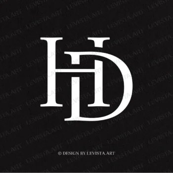 HD Premade monogram logo for wedding, business