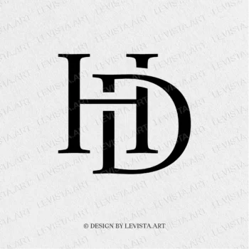 HD Ready-made monogram logo for wedding, business