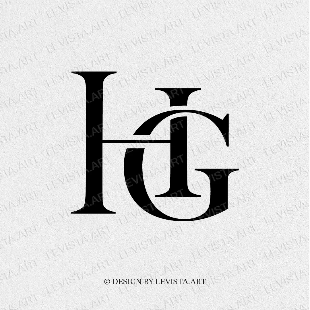 HG Redy-made monogram logo for wedding, business