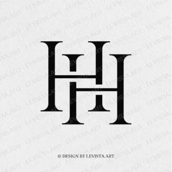 HH Ready-made monogram logo for wedding, business