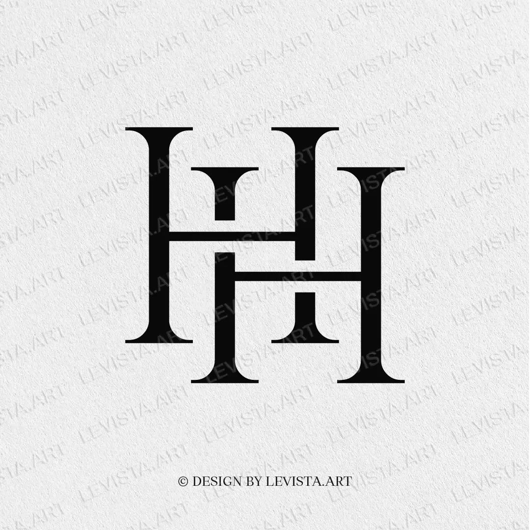 HH Ready-made monogram logo for wedding, business