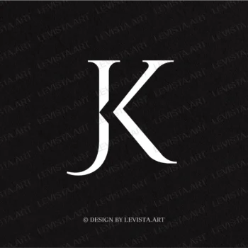 JK Premade monogram logo for wedding, business