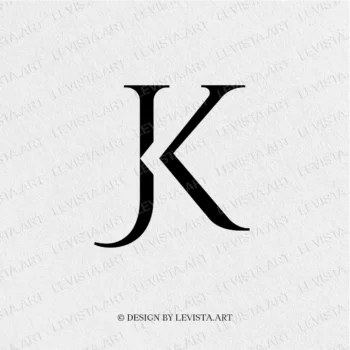 JK Ready-made monogram logo for wedding, business