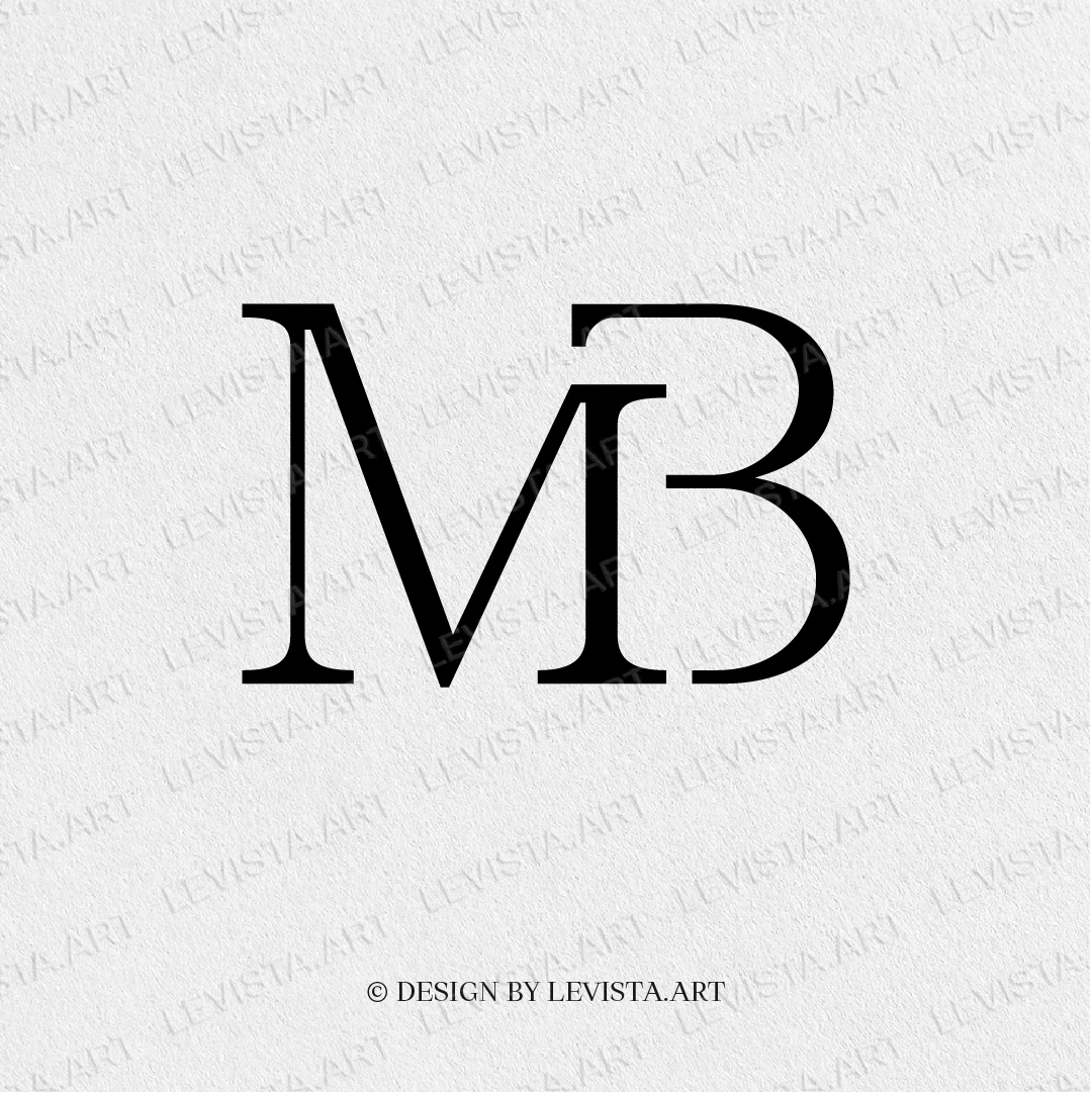 MB Ready-made monogram logo for wedding, business LY