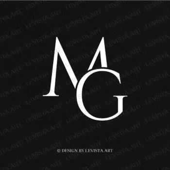 MG Premade monogram logo for wedding, business