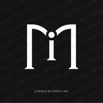 MI / IM Premade monogram logo for wedding, business