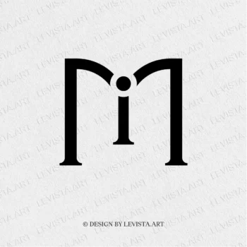 MI / IM Ready-made monogram logo for wedding, business