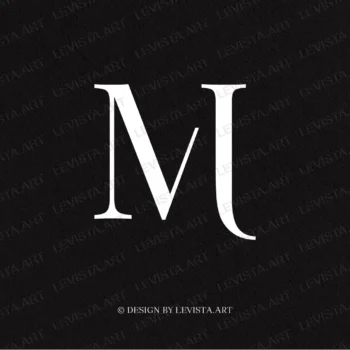 MJ Premade monogram logo for wedding, business