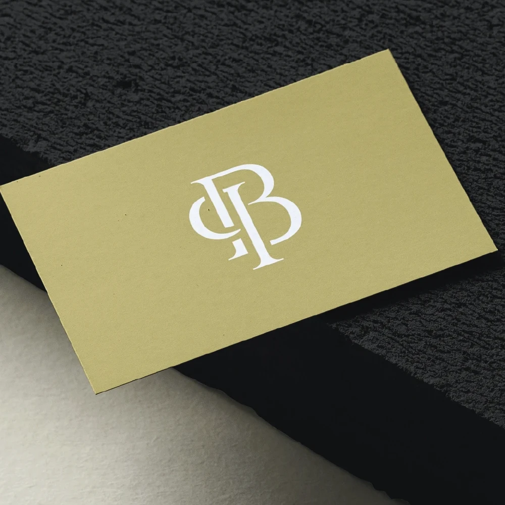 PB Premade Monogram logo design for wedding